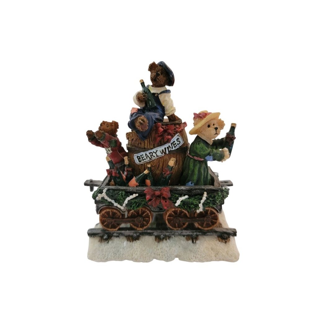 Boyds Collection The Beary Wines Car Figurine By The Danbury Mint